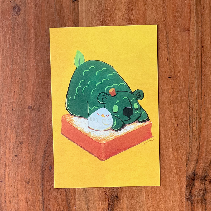 Kumacado Toast Mini Print