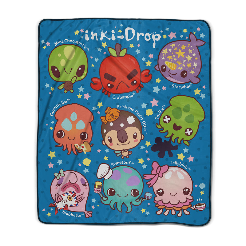 inki-Drop Crew Pixel Fleece Blanket