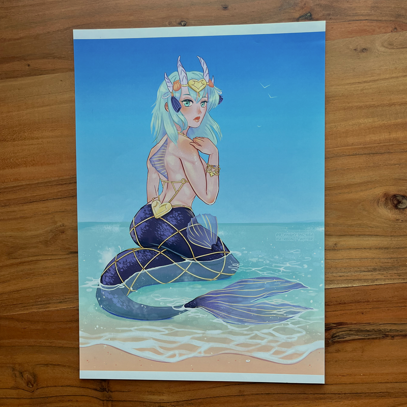 Mermaid Byleth Art Print