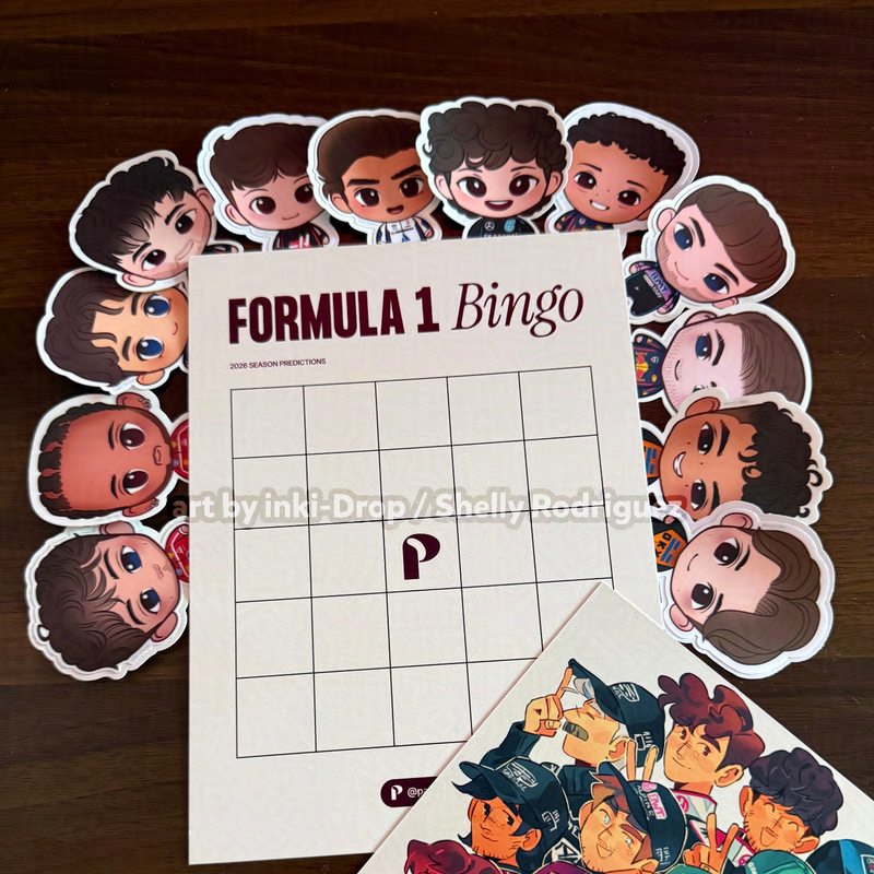 F1 Chibi Driver Vinyl Stickers