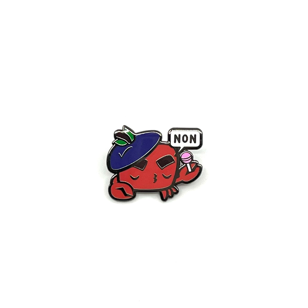 Monsieur Krabbe Crabapple Enamel Pin