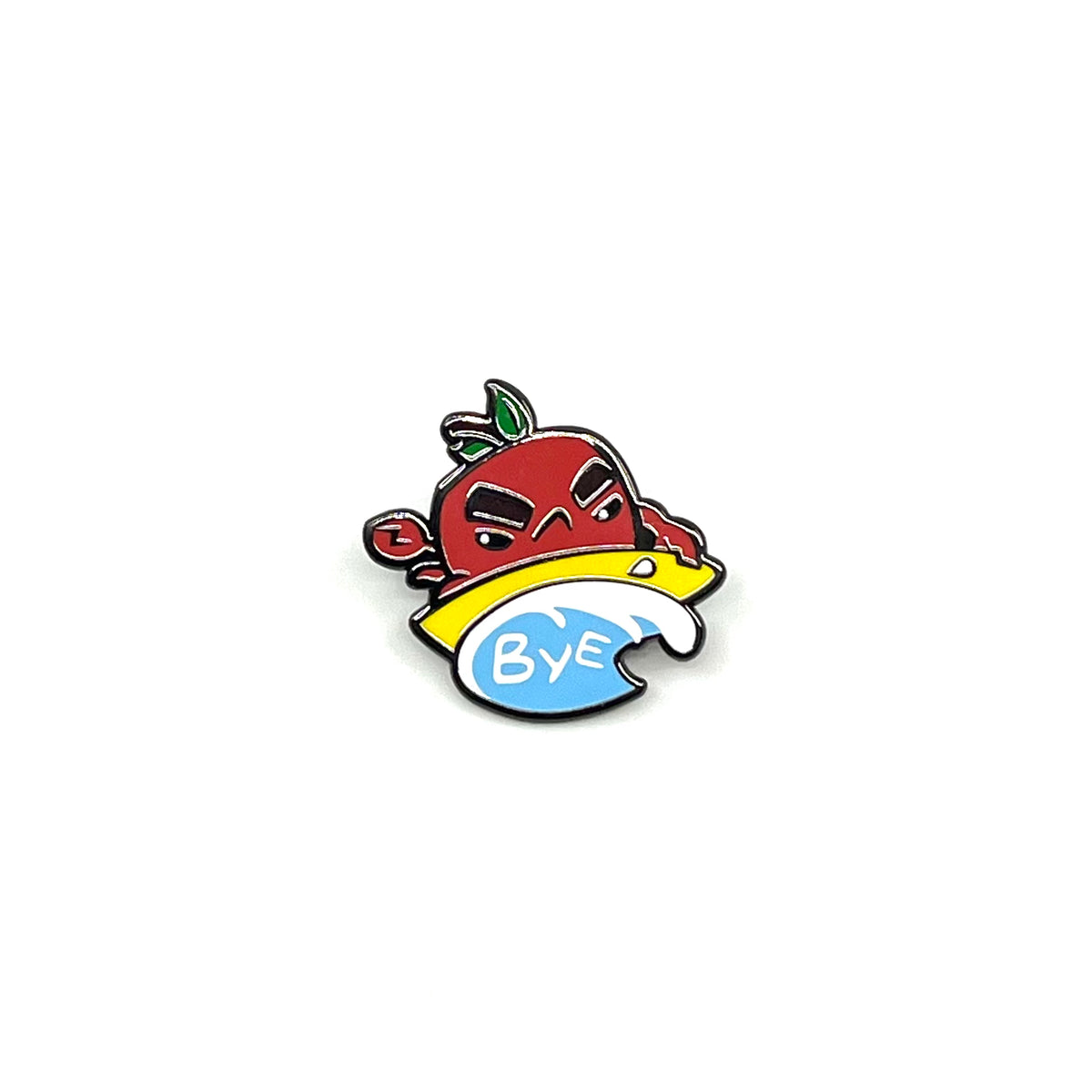 Surfin' Crabapple Enamel Pin