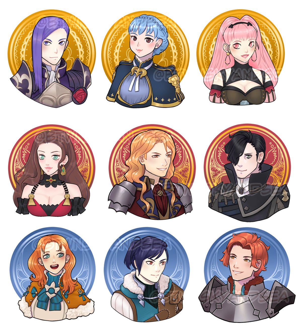 FE3H Fandom Pins Set 2