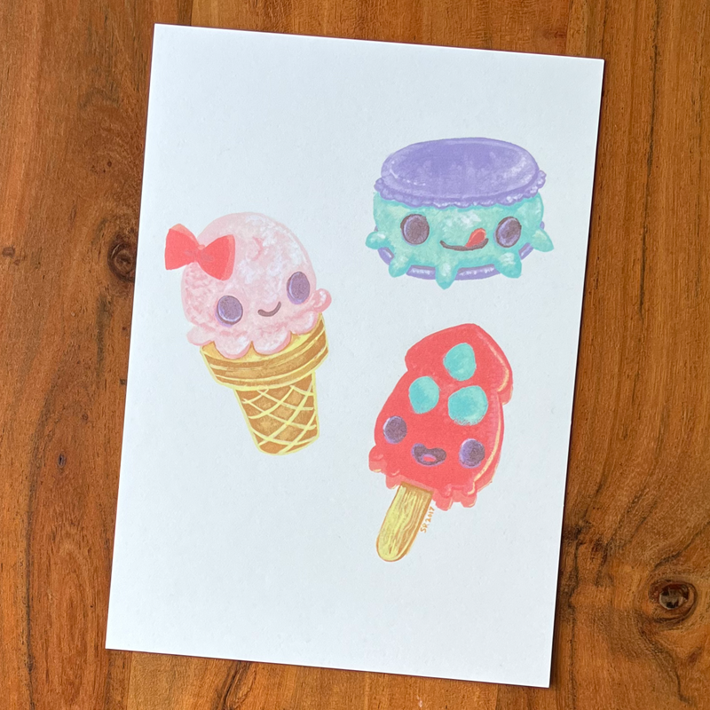 Tentatrio Popsicles Mini Print