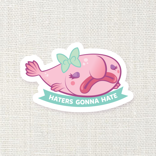 Kawaii Blobfish Sticker