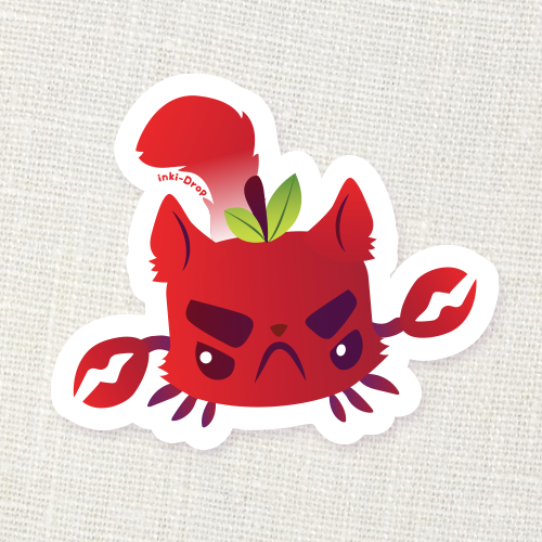 Crabapple Cat Sticker