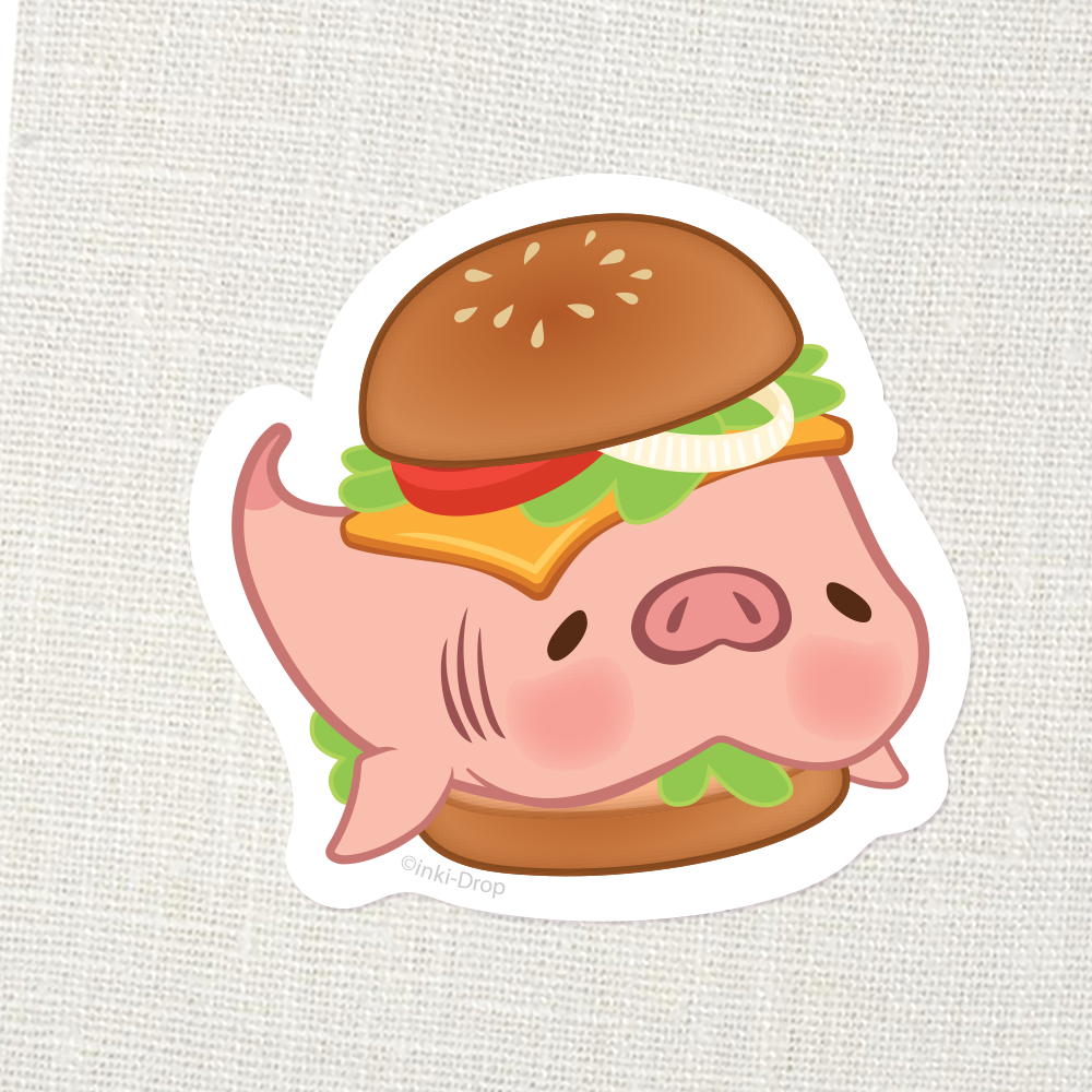 HAMburger Konbini Chomp Sticker