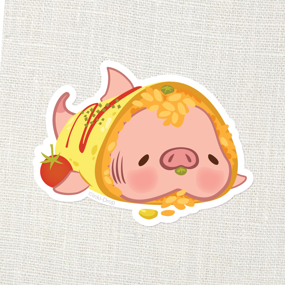 Omurice Konbini Chomp Sticker
