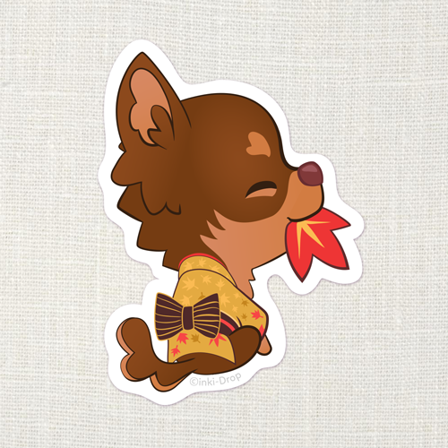 Konnichiwawa Vinyl Sticker