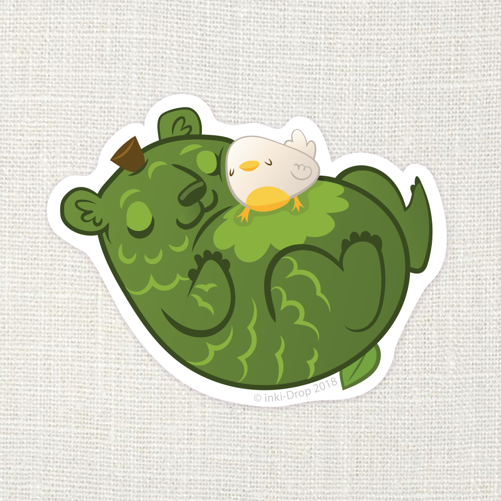 Kumacado Nap Sticker