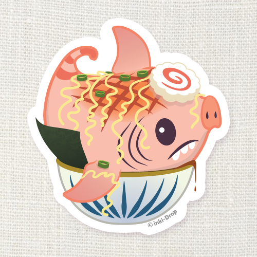 Pork Chomp Ramen Glutton Sticker