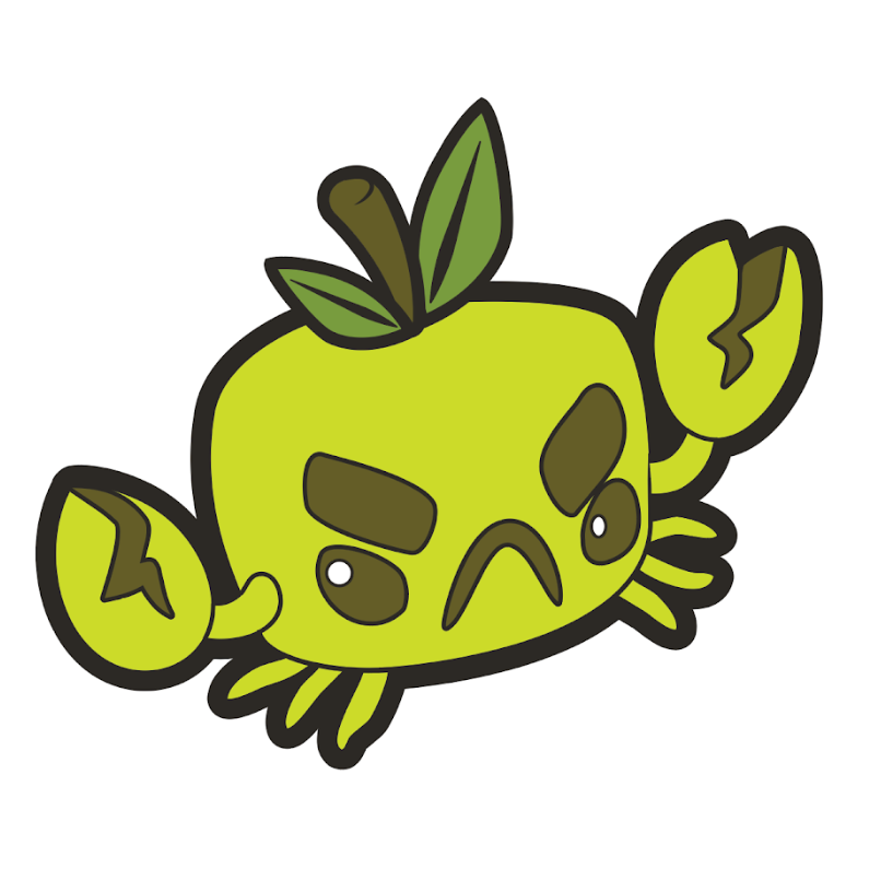 Green Crabapple Enamel Pin