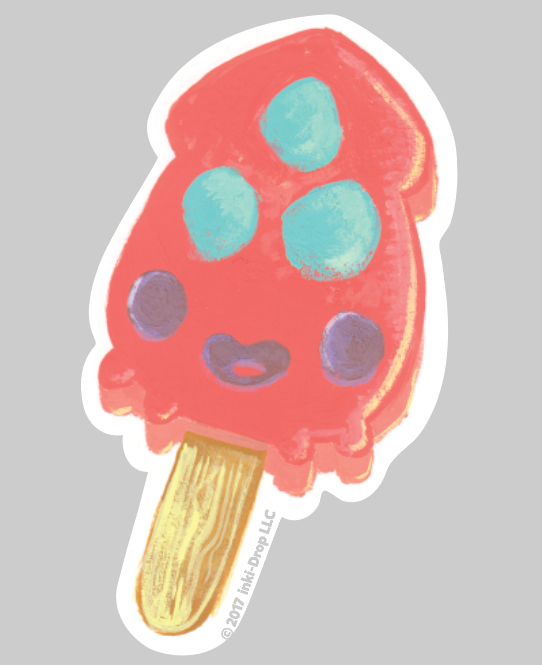 Gummy Ika Popsicle Sticker