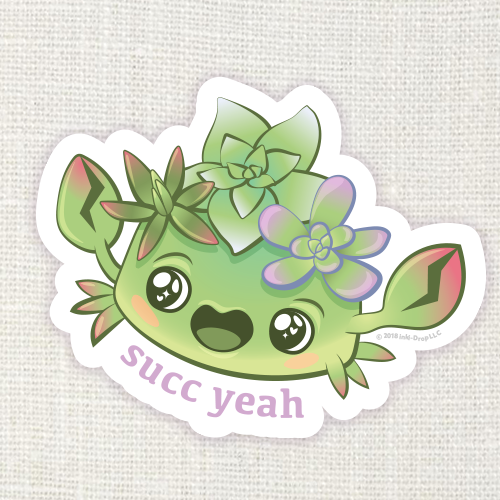 Succ Yeah SuccuCrab Sticker