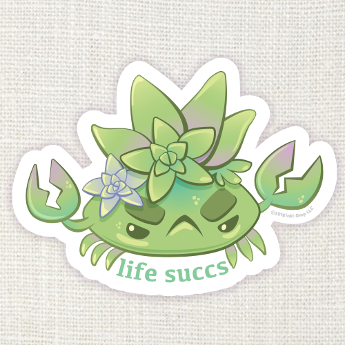Life Succs SuccuCrab Sticker
