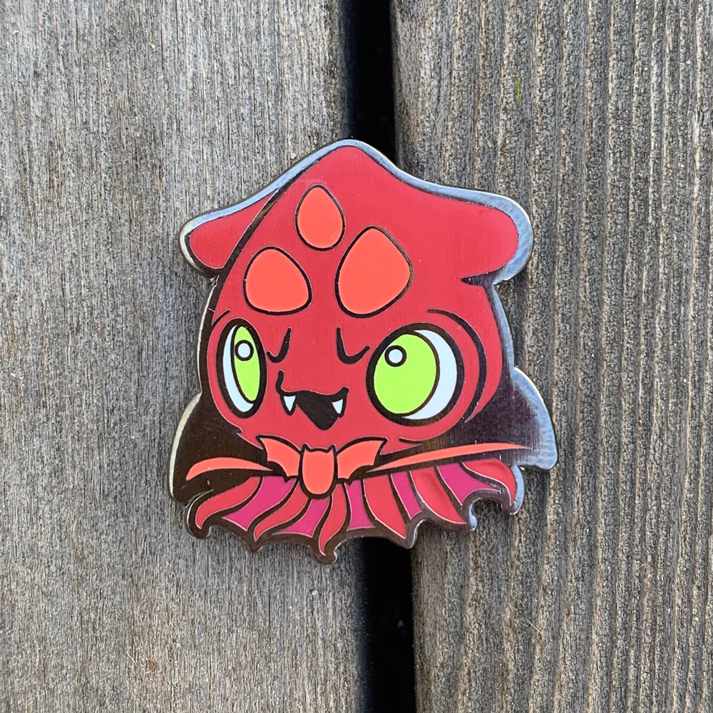 Vampire Squid Enamel Pin – inki-Drop